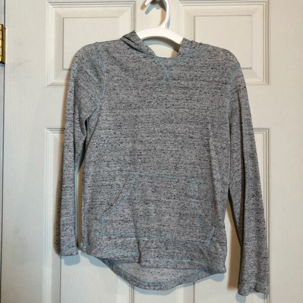 SO Girls Size 7/8 Sweatshirt Hoodie Grey